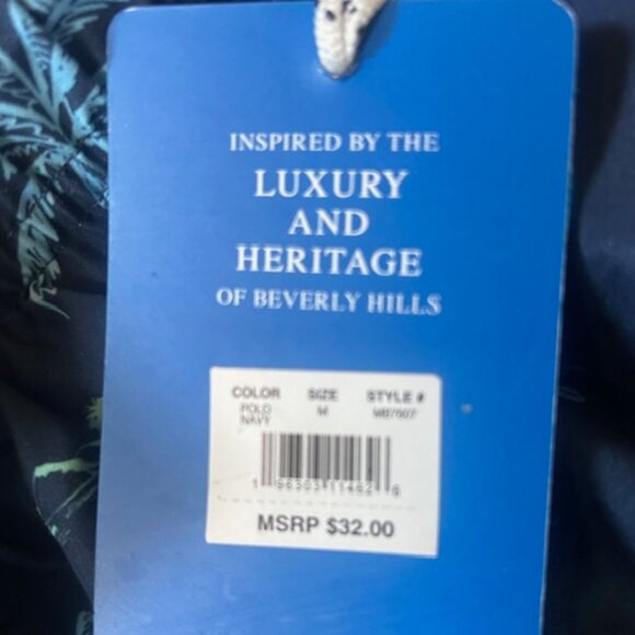 Beverly Hills Polo Club Swim Shorts NEW with Tags Palm Trees Aloha Print - Picture 5 of 5